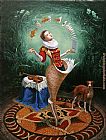 Michael Cheval Magica Lesson IV painting